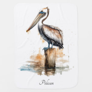 Poise of the Pelican Baby Blanket