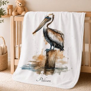 Poise of the Pelican Baby Blanket