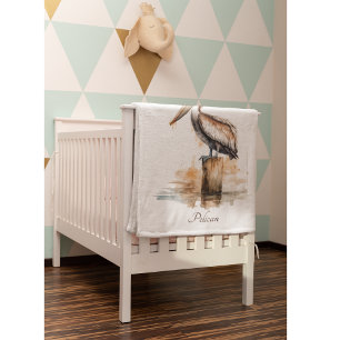 Poise of the Pelican Baby Blanket