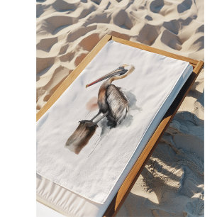 Poise of the Pelican Bath Towel