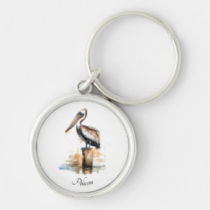 Poise of the Pelican Keychain