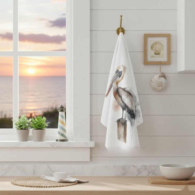 Poise of the Pelican Kitchen Towel (Creator Uploaded)