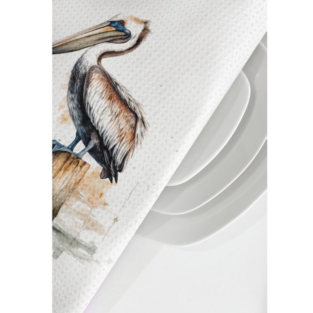 Poise of the Pelican  Kitchen Towel (Creator Uploaded)