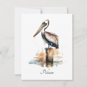 Poise of the Pelican  Note Card