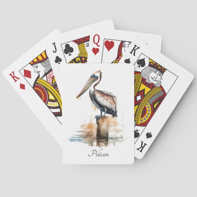 Poise of the Pelican  Poker Cards (Back)