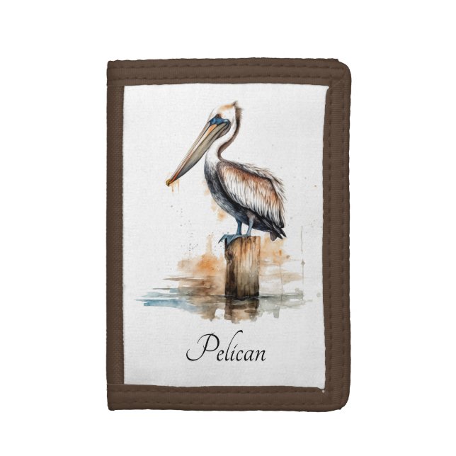 Poise of the Pelican Trifold Wallet (Front Vertical)