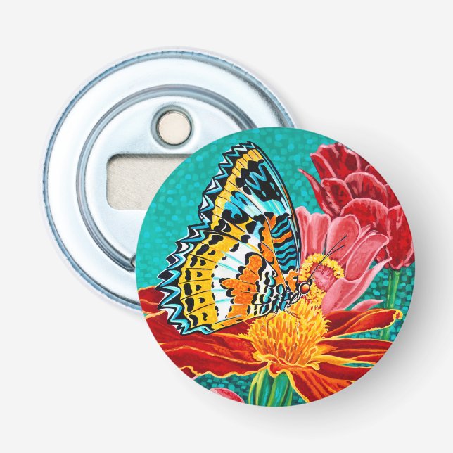 Poised Butterfly I Bottle Opener (Front)