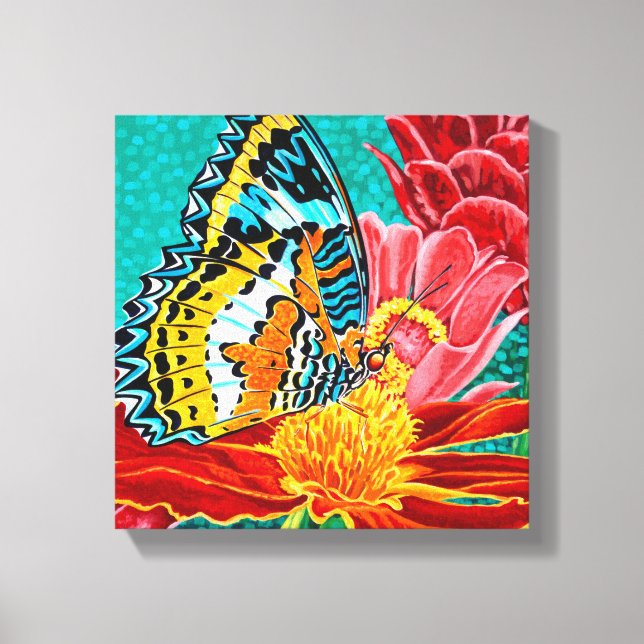 Poised Butterfly I Canvas Print (Front)