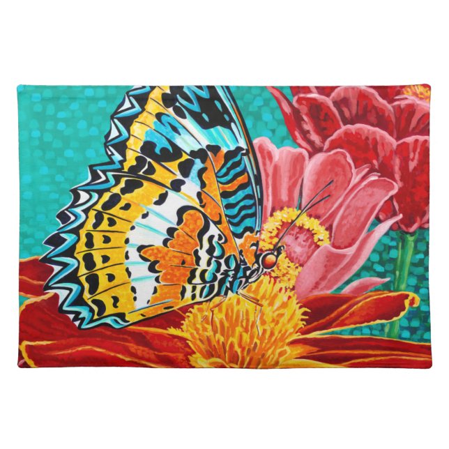 Poised Butterfly I Cloth Placemat (Front)