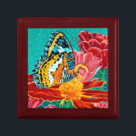 Poised Butterfly I Keepsake Box<br><div class="desc">Animals</div>