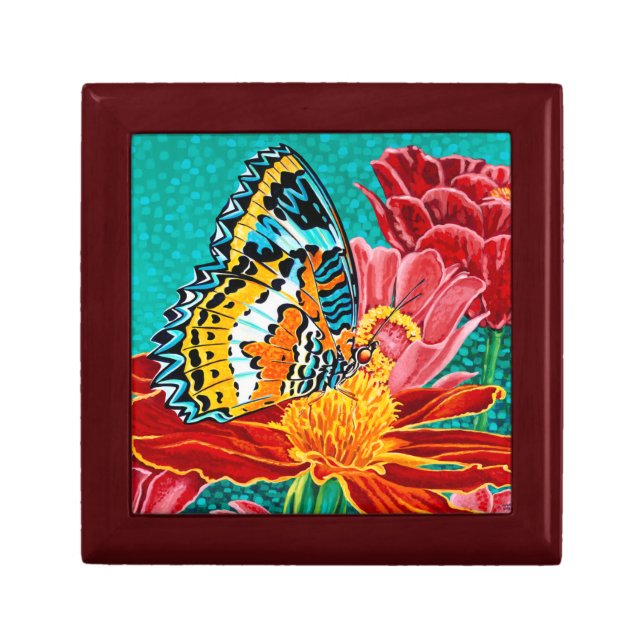 Poised Butterfly I Keepsake Box (Front)