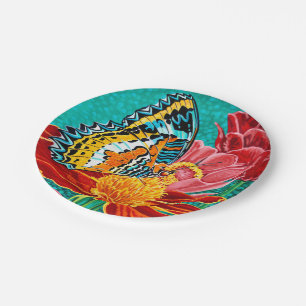 Poised Butterfly I Paper Plates