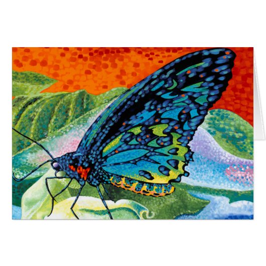 Poised Butterfly II Cards (Front Horizontal)