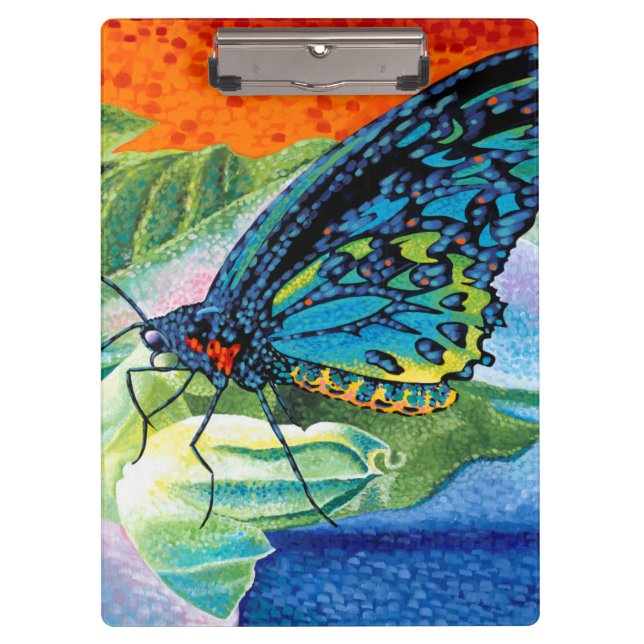 Poised Butterfly II Clipboard (Front)