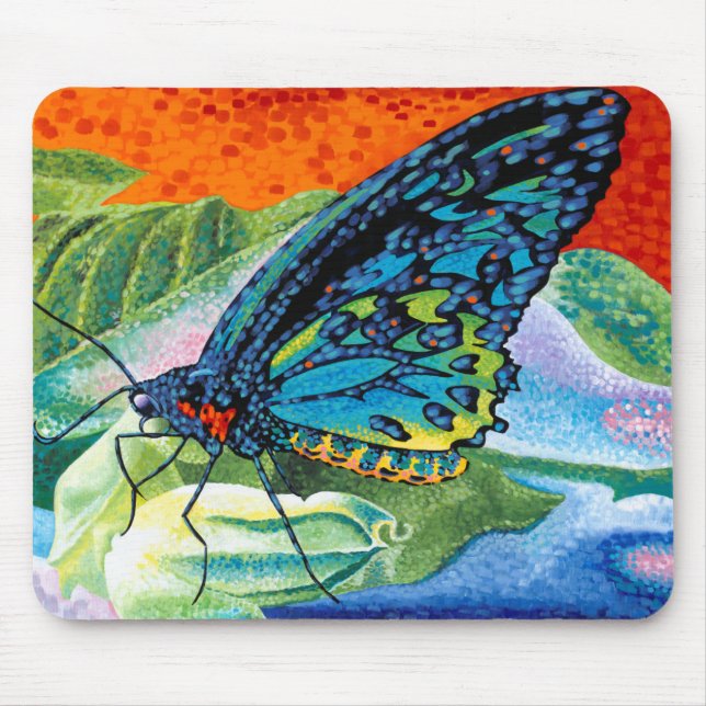 Poised Butterfly II Mouse Pad (Front)
