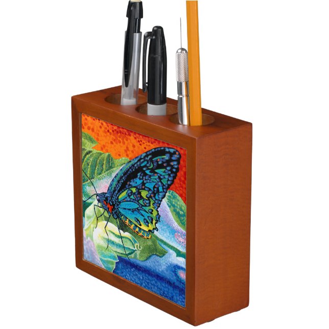 Poised Butterfly II Pencil Holder (In Situ)