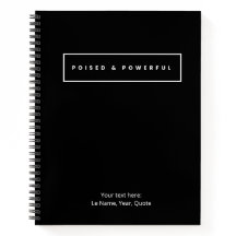 Poised & Powerful Spiral Notebook