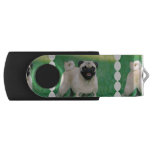 Poised Pug USB Flash Drive