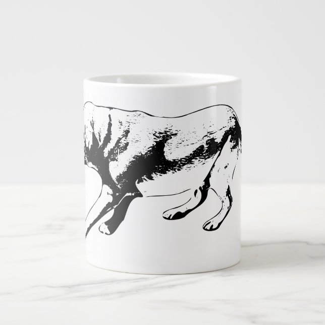 Poised Stride – Side Profile Giant Coffee Mug (Front)