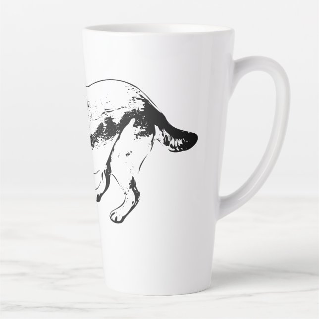 Poised Stride – Side Profile Latte Mug (Right)