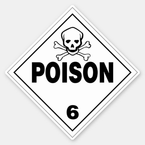 Poison 6 Label