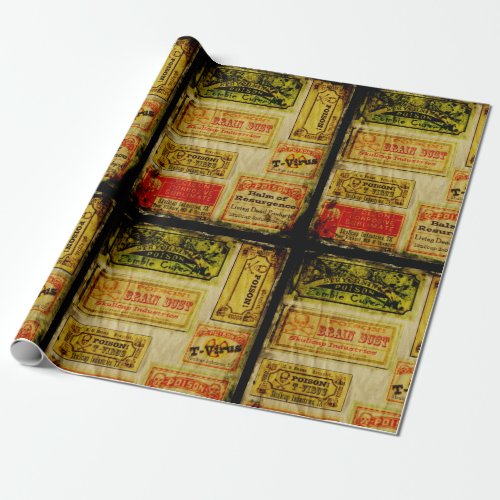 Poison Apothecary Gift Wrapping Paper