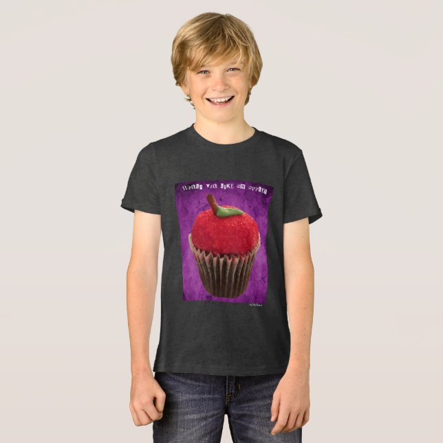 Poison Apple Cupcake Tri-Blend Shirt (Front Full)