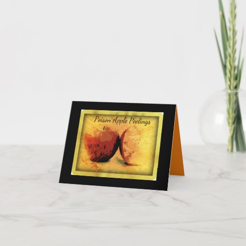 Poison apple peals Halloween  Card