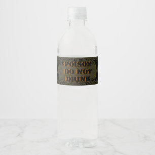 Poison Bottle Labels Halloween Industrial Grunge