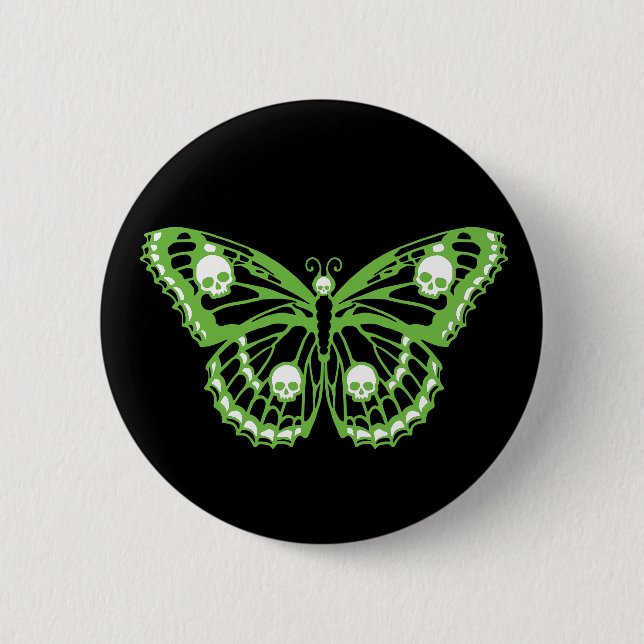 Poison Butterfly Button (Front)