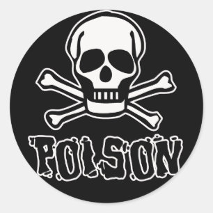 Poison Classic Round Sticker