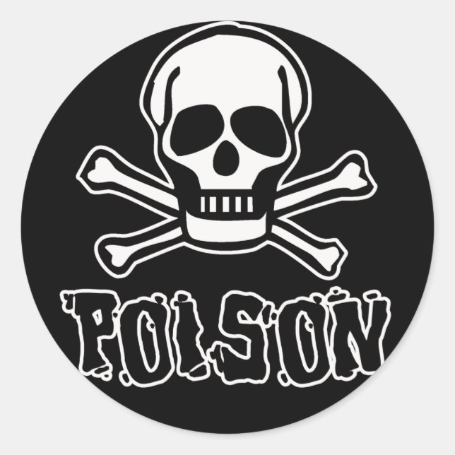 Poison Classic Round Sticker (Front)