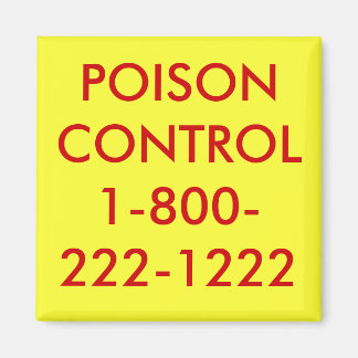 POISON CONTROL1-800-222-1222 MAGNET