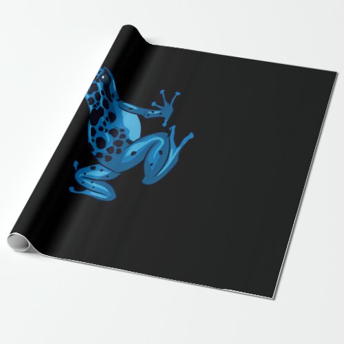 Poison Dart Frog Blue Funny Wild Animal Lover Wrapping Paper