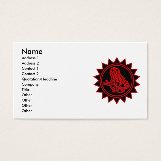 Poison_dart_frog Business Card