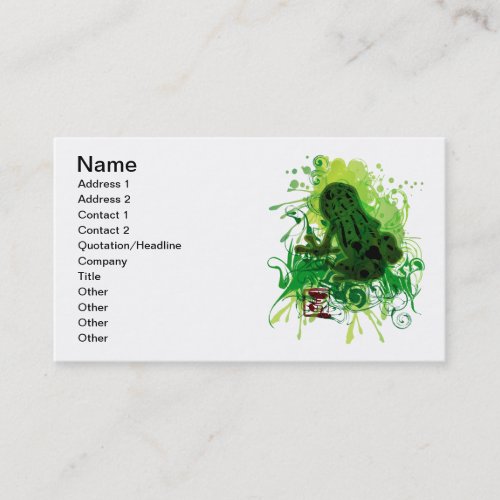 Poison_dart_frog Business Cards