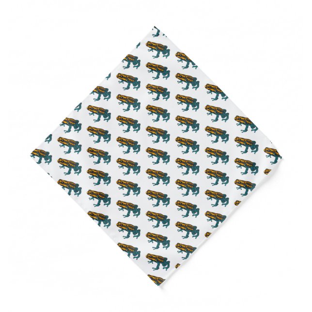 Poison dart frog cartoon illustration bandana (Front)