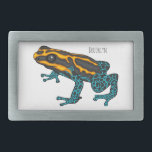 Poison dart frog cartoon illustration  belt buckle<br><div class="desc">Poison dart frog cartoon illustration</div>