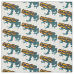 Poison dart frog cartoon illustration  fabric