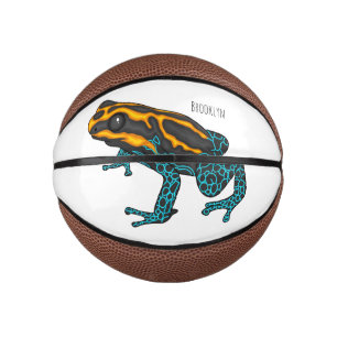 Poison dart frog cartoon illustration  mini basketball
