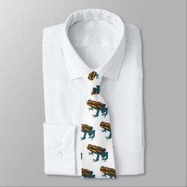 Poison dart frog cartoon illustration neck tie Poison dart frog cartoon illustration neck tie