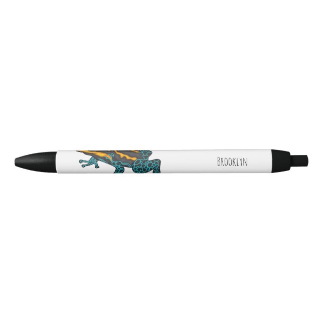 Poison dart frog cartoon illustration  pen (Front)