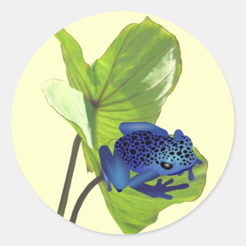 Poison Dart Frog Classic Round Sticker