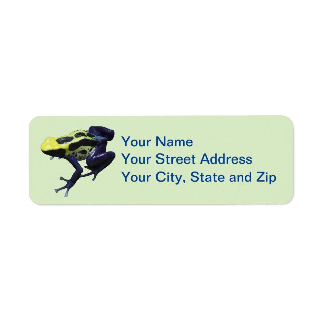 Poison Dart Frog Label (Front)
