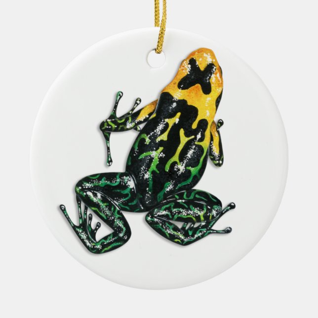 Poison Dart Frog Ornament (Front)