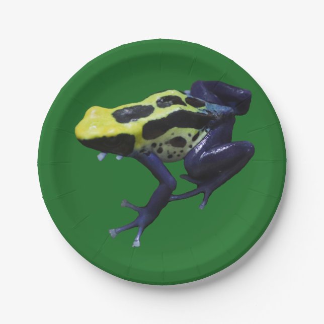 Poison Dart Frog Paper Plates (Front)