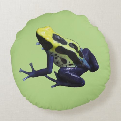 Poison Dart Frog Round Pillow