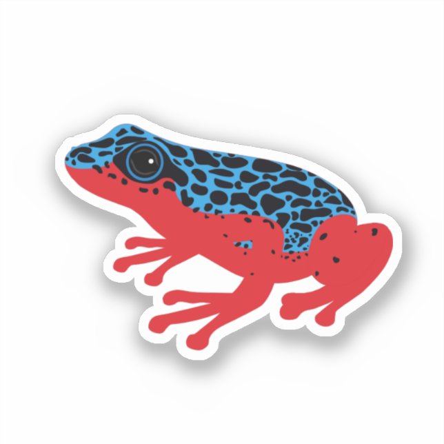 Poison Dart Frog Sticker (Front)