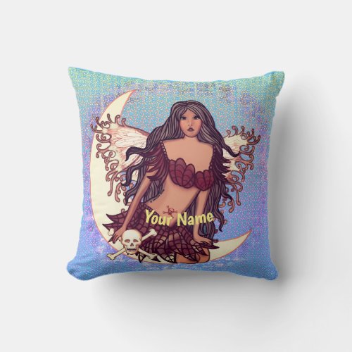 Poison Fairy  Throw Pillow