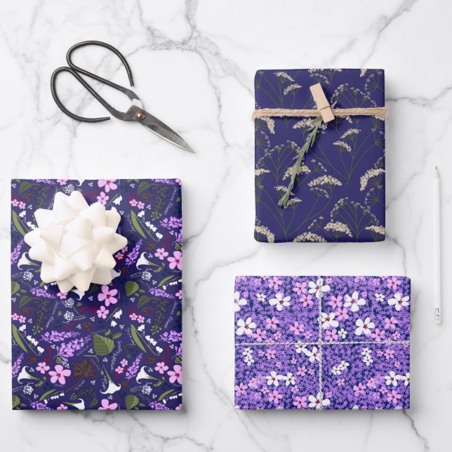 Poison Garden | Purple Collection Wrapping Paper Sheets (Front)